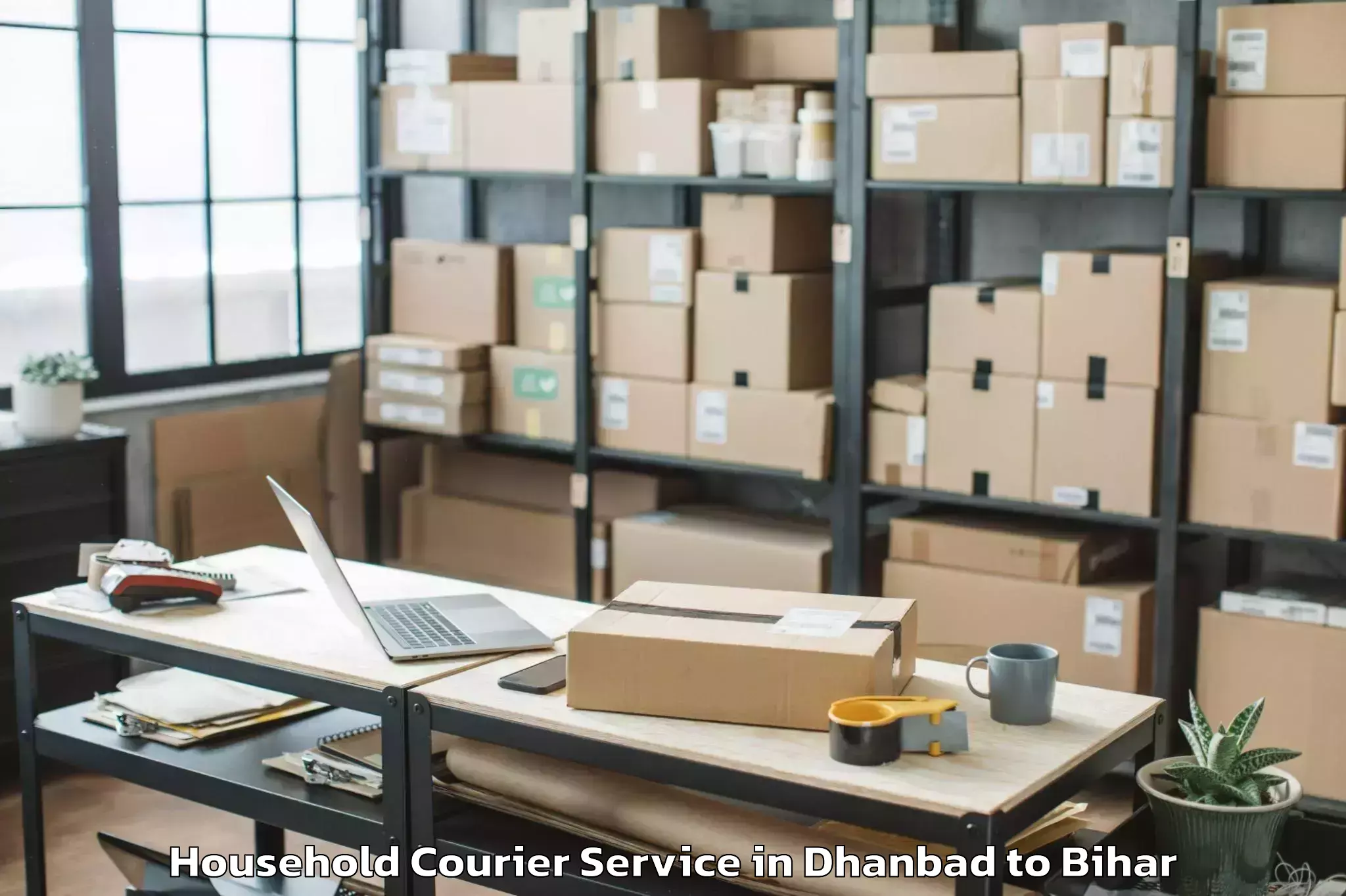 Affordable Dhanbad to Thawe Household Courier